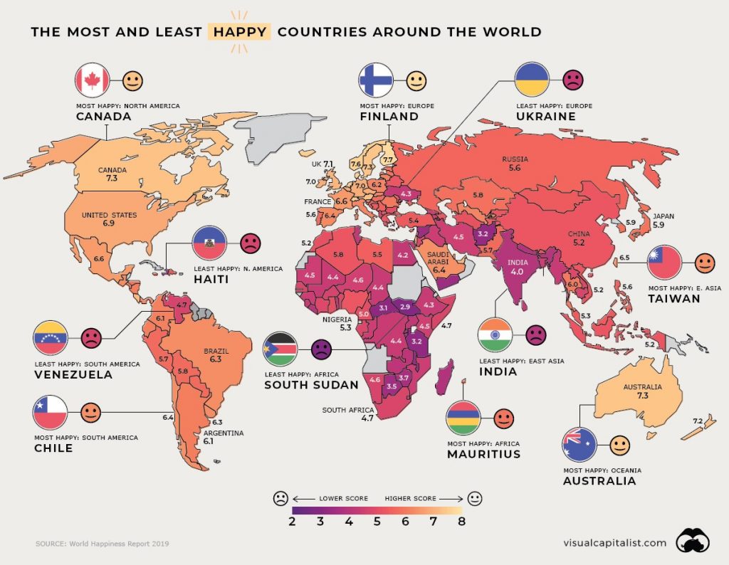 Visualising The Happiest Country In The World G3
